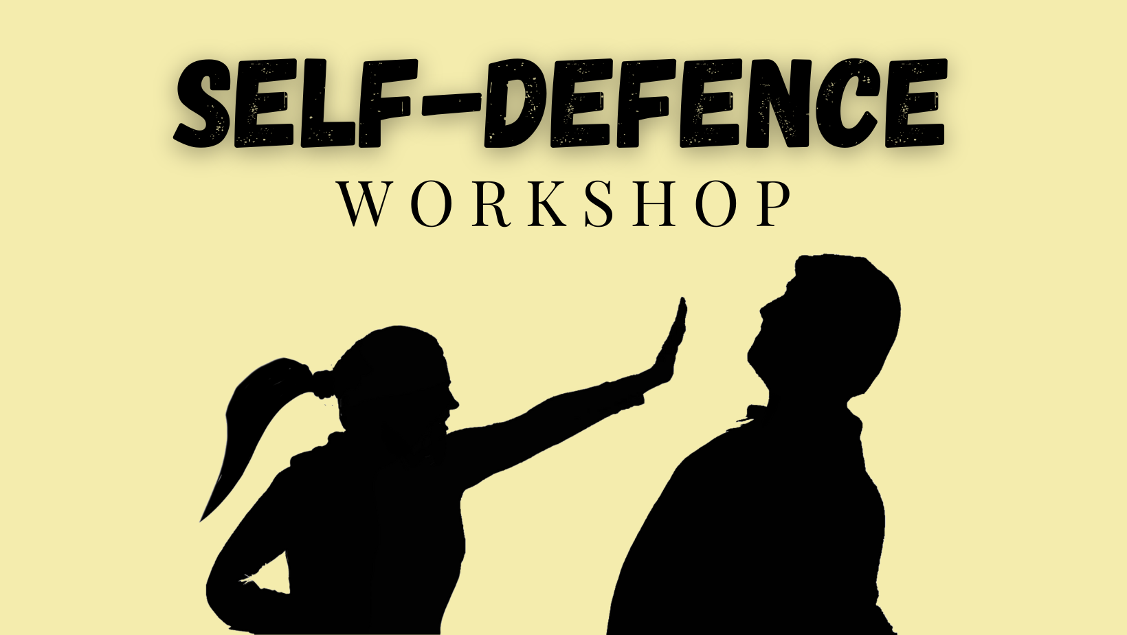 Self-defense workshop banner